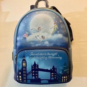 Loungefly Disney Peter Pan Glow in the Dark Mini Backpack